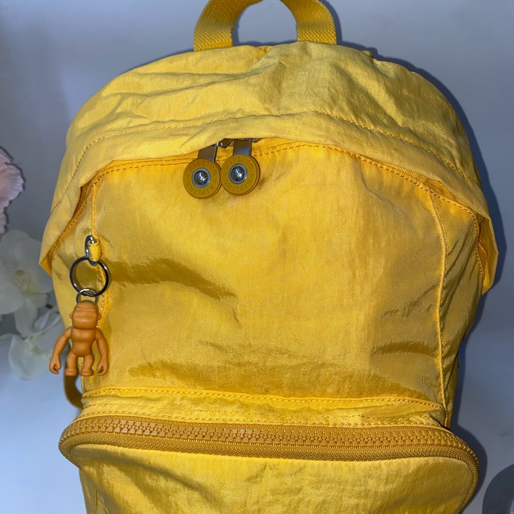 Kipling Nylon Backpack Yellow Large - image 6